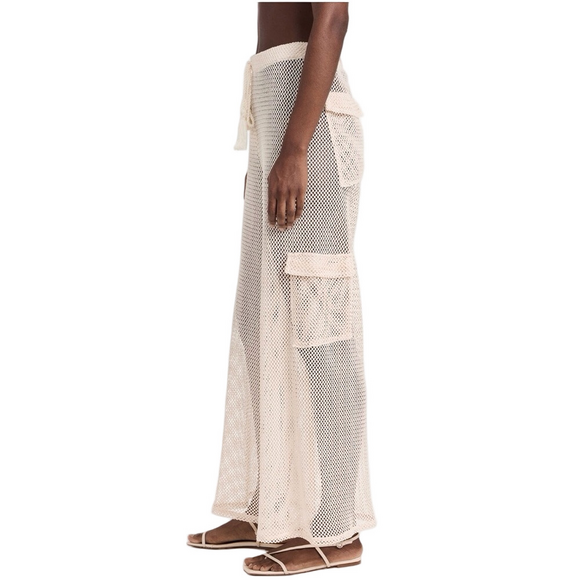 Palmacea Mesh Cargo  Swim Cover up Pants - Picture 1 of 5